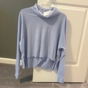 American Eagle Outfitters Soft Blue Knit Top